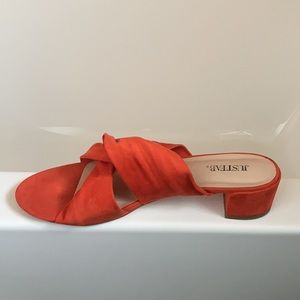 JF Orange Twist Sandal size 10